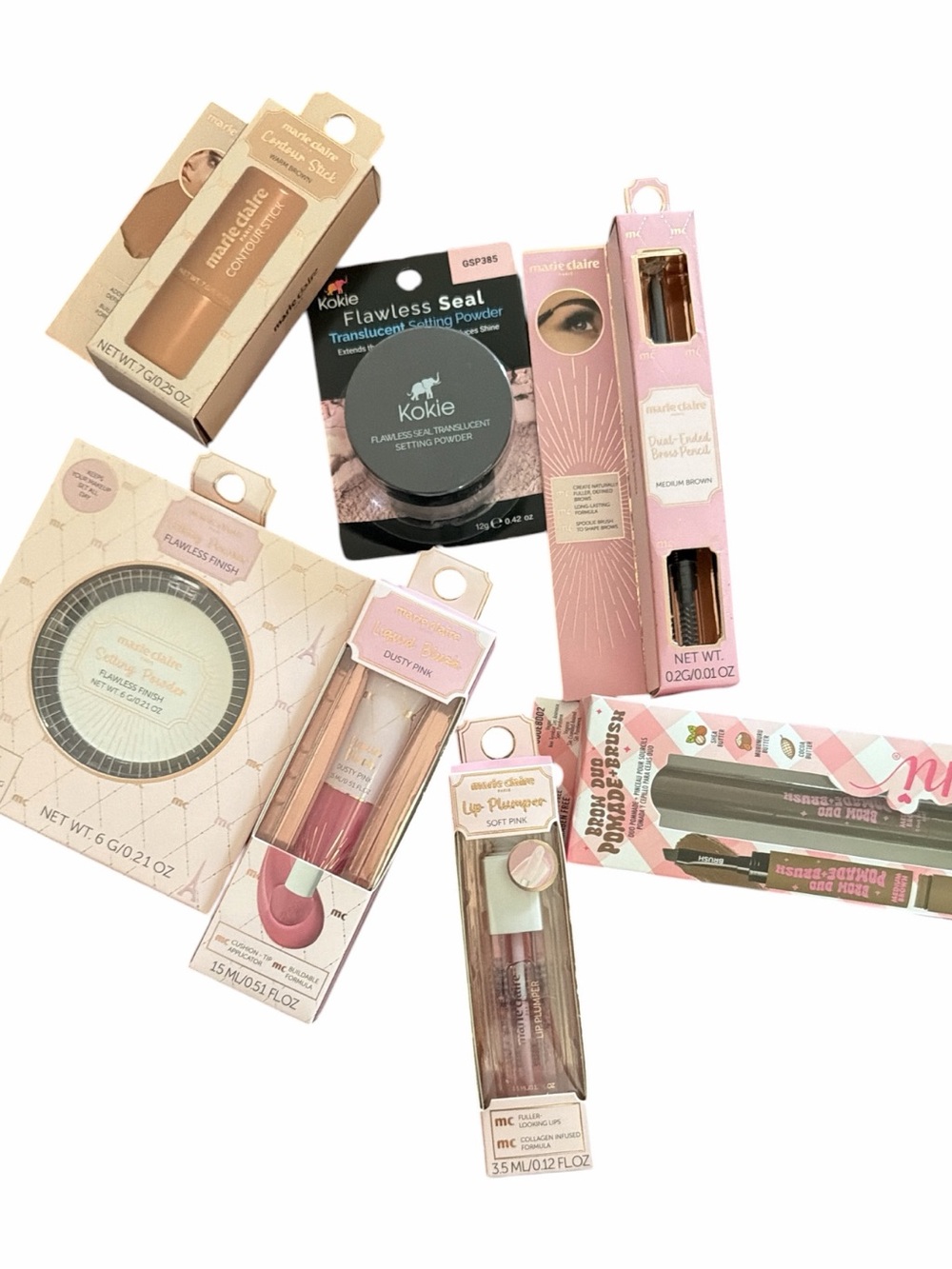 Pink Cosmetic Set – Lip Plumper, Powder & Eye Accents